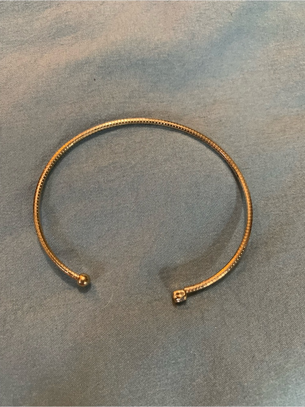 Minimalist Gold-Tone Open Cuff Bracelet for Women